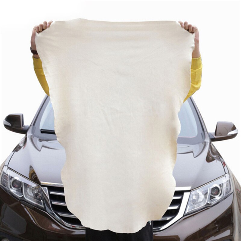 Natuurlijke Zeem Car Doekjes Wassen Suede Absorberende Handdoek Windows Schoon Zeem Doek