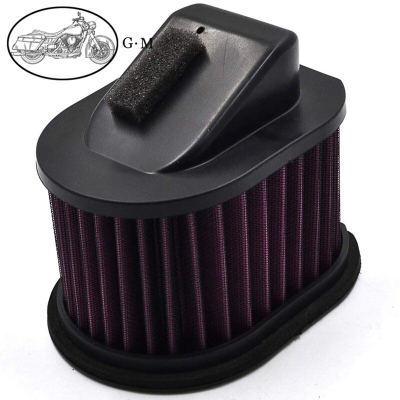Filtro de ar lavável para motocicleta de kawasaki., modelos z1000, z750, z750r, 2010-z750s, 2016-2018, z800, 2010-2019.