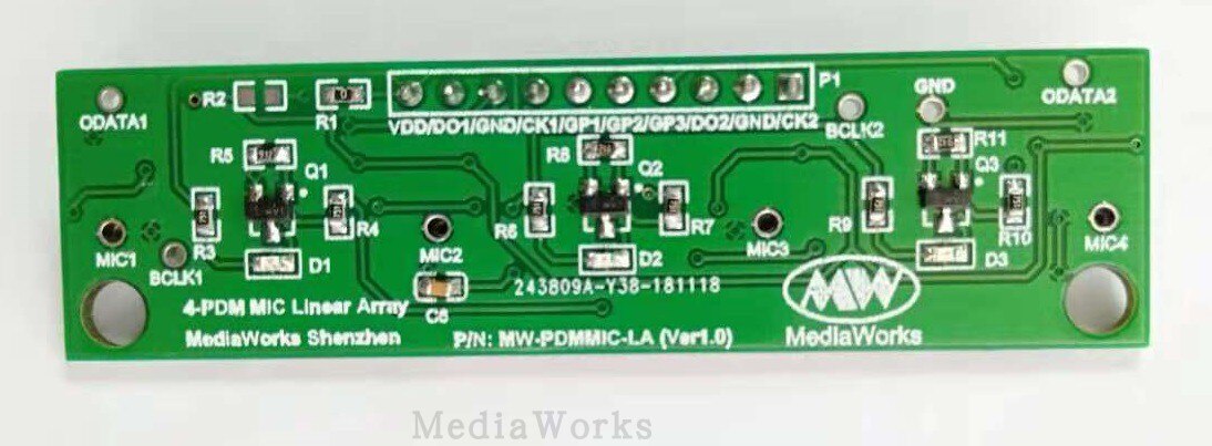 Tablero de matriz lineal de trigo de silicio Digital PDM, conjunto de PDM-MIC MEMS
