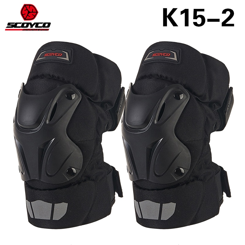 SCOYCO Motorfiets kneepad K15-2 wind warm houden kniebeschermers Cross-country Motorfiets Knight Rijden Protector gemaakt van ABS GRATIS GROOTTE