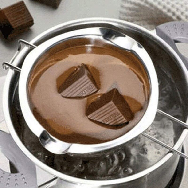 Long Handle Wax Melting Stainless Steel Pot DIY Scented Candle Soap Chocolate Butter Handmade Soap Tool Non-stick Easy Cleaning