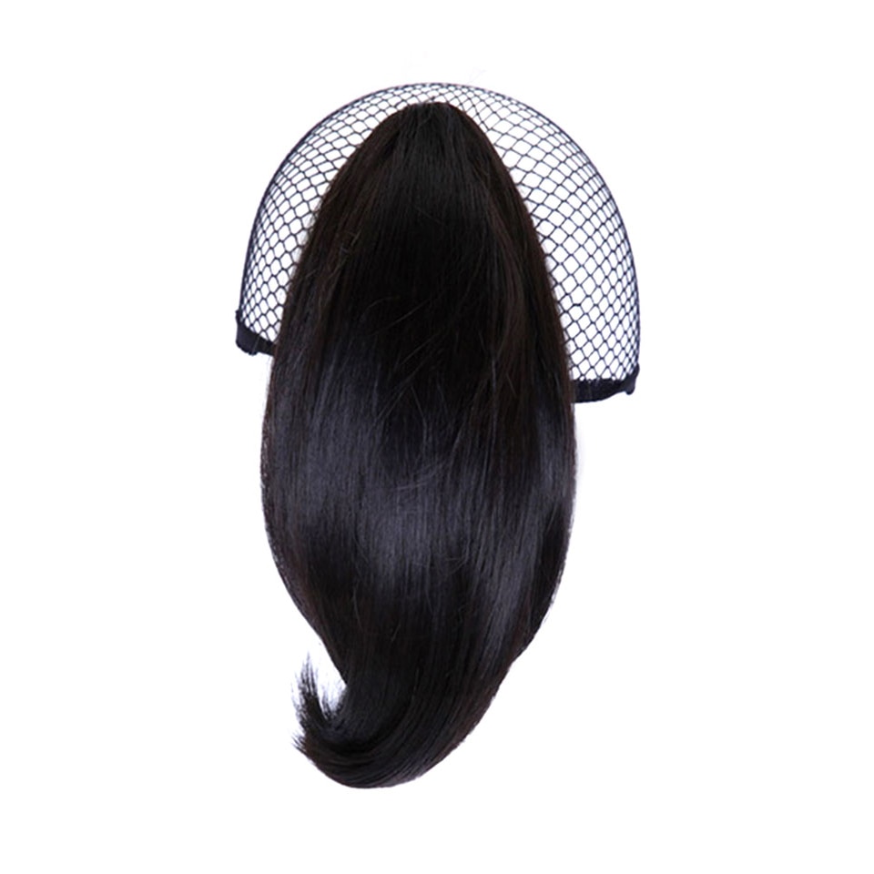 7 Colors Short Straight Brown Black Little Pony Tail Hair Bun Synthetic Hair Ponytail Claw Hair Ponytails Hair Extensions