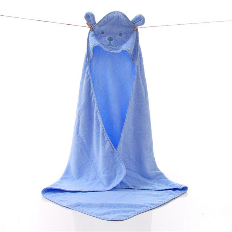 Envoltorio para bebé recién nacido de algodón, manta con capucha para bebé, manta para niños, Poncho de playa, toalla de algodón con capucha, manta, Toalla de baño: Marfíl