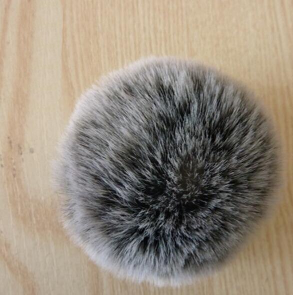 20 Stuks Faux Fur 8Cm/3.15Inch Pluizige Pom Pom Bal Met Elastische Lus Sleutelhanger Accessoires: 1