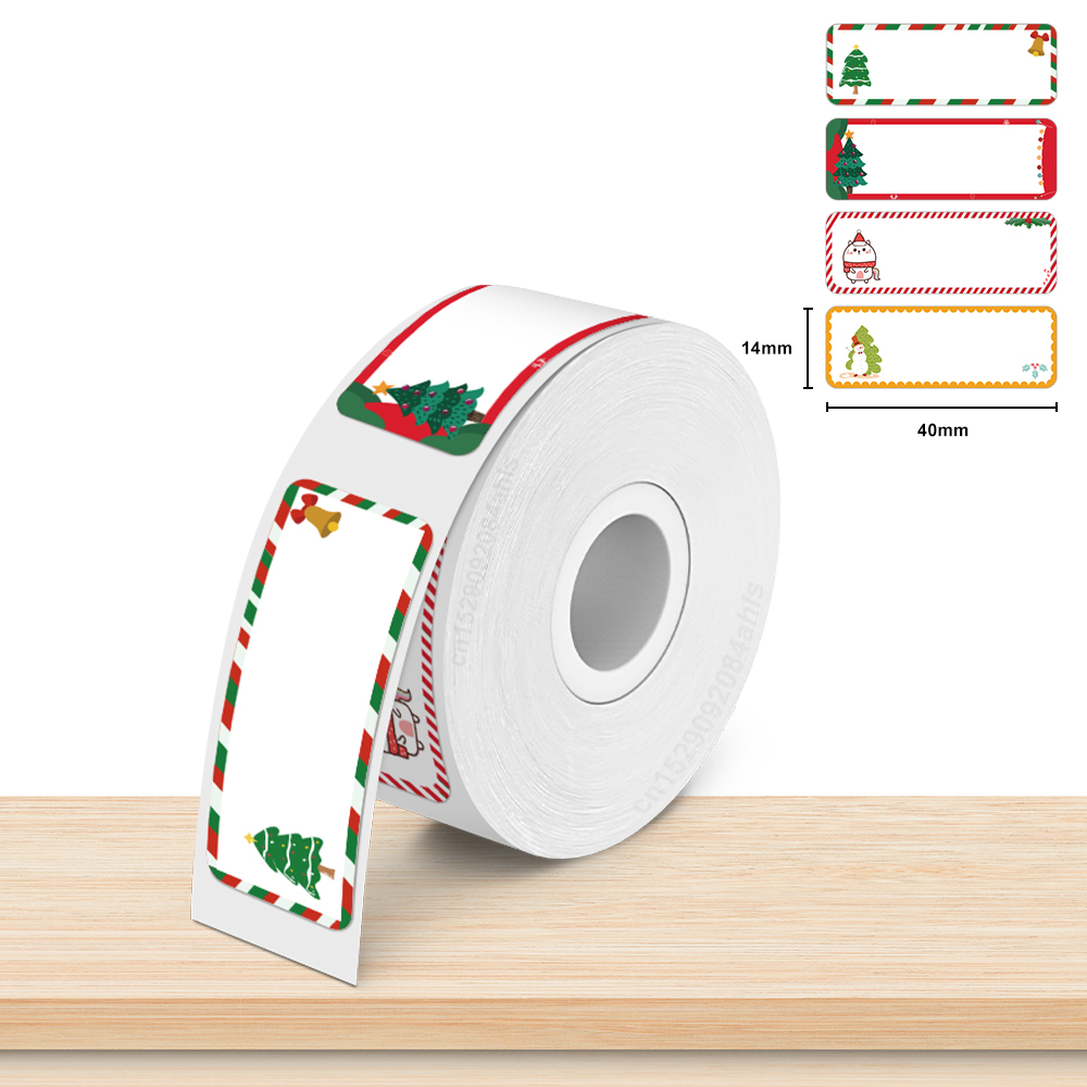 P15 Papierrolle 15x40 Thermoaufkleber 12x40 15x30 14x40 Thermodruckerband Transparentes Etikettenpapier für P15 P12 P11 D30 Q30S