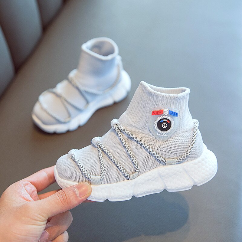 Kinderen Vliegende Gebreide Sokken Schoenen Lente Jongens En Meisjes Koreaanse Stijl Ademende Sport Kids Casual Schoenen CS97: 02 / 29