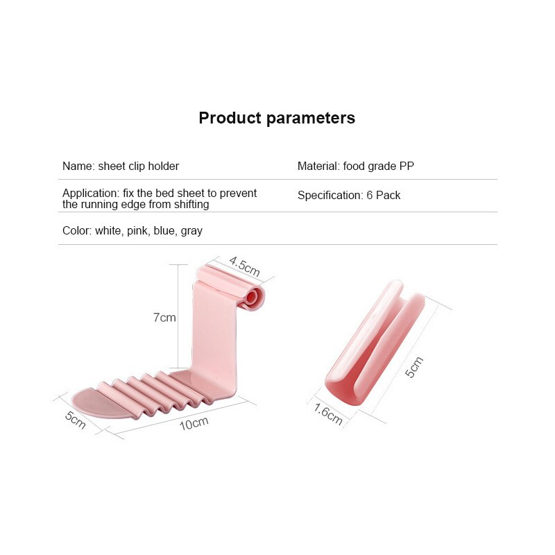 Naaldloze Onzichtbare Vel Clip Non-Slip Anti Running Sheet Houder Matras Fasten Fixing Clip Vel Organiseren Pinnen Verbeterde