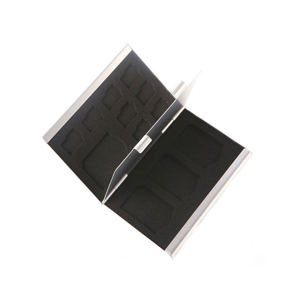 Metal Aluminum Micro SD TF MMC Memory Card Storage Box Protector Case Holder