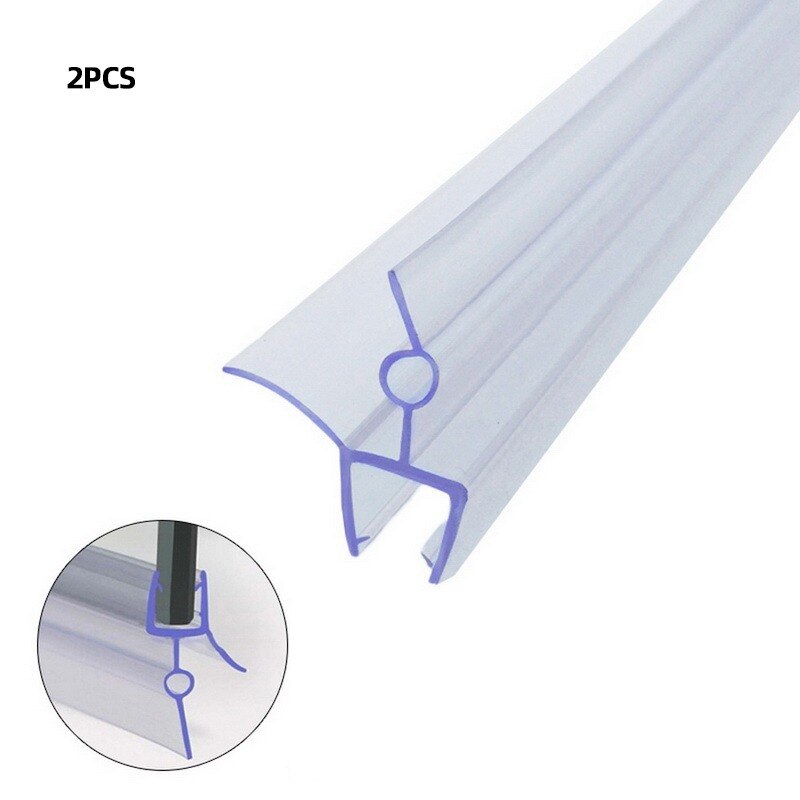 2PCS Glass Thickness 4-6mm Seal Ring Strip For Shower Bathroom Screen Door Weatherstrip Window Glass Fixture Daily Tools: G