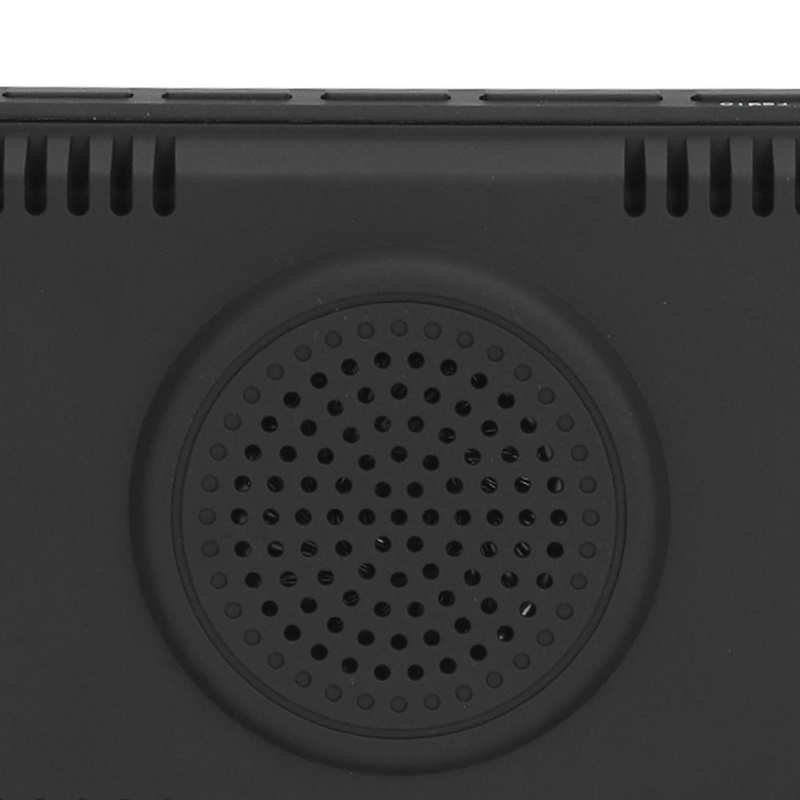 Mirror Alarm Clock Projection Clock Humidity Temp Dual Modes 6 Brightness USB Charging for Office for Home