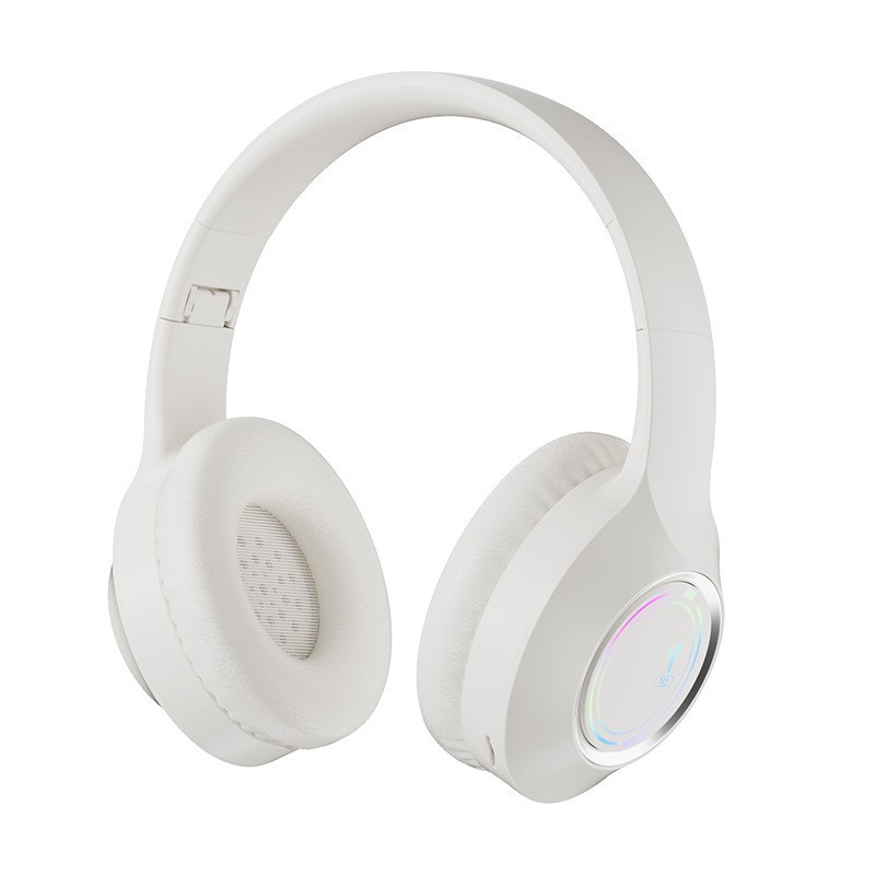 headset, Bluetooth headset factory foreign trade spot 5.3 wireless, Bluetooth headset foldable M3: WHITE