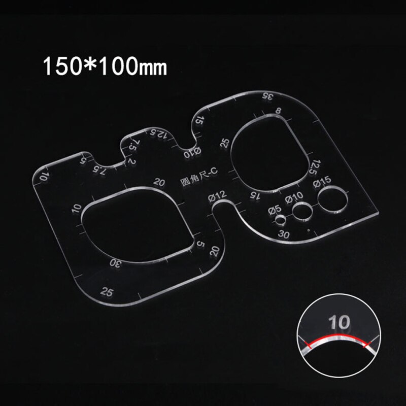 Transparent Acrylic Ruler DIY Tool Accessiry Full ... – Vicedeal