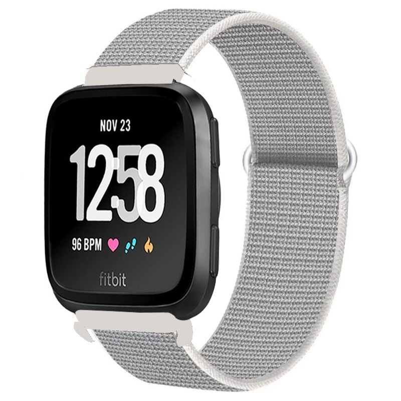 Correa tejida de nailon para Fitbit Versa/Lite/Versa2, repuesto de reloj inteligente, pulsera deportiva, Fitbit Versa 2: Seashell