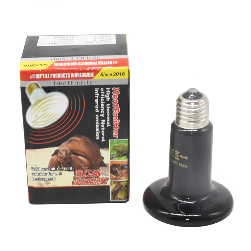 Lámparas de calor de 25W-200W para mascotas, calentador de mascotas, serpiente, Tortuga, lagarto, erizo, equipo de calefacción, suministros para reptiles, 1 ud.