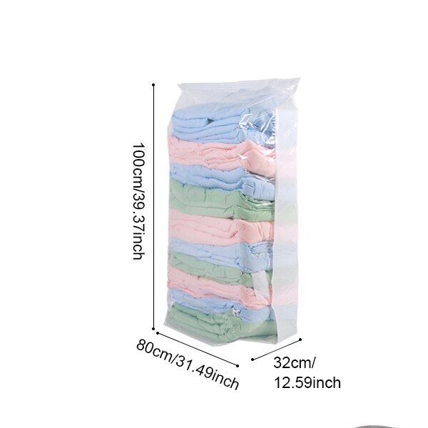 Bequem Vakuum Taschen Transparent Kleidung Quilt Saving Raum Paket Reise Kompression Startseite Organizer Zubehör Liefert: A 80X100X32cm