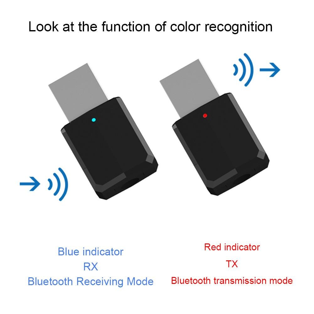 USB Bluetooth Dongle Adapter 5.0 Music Receiver Transmitter for Car PC TV