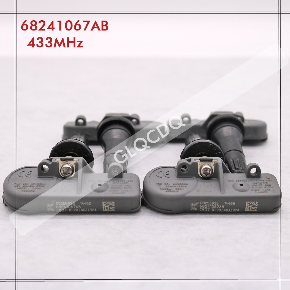 FOR -2024 FIAT 500 TPMS 433MHz TIRE PRESSURE SENSOR TPMS FIAT TIRE AIR PRESSURE SENSOR 68241067AB 68406537AA