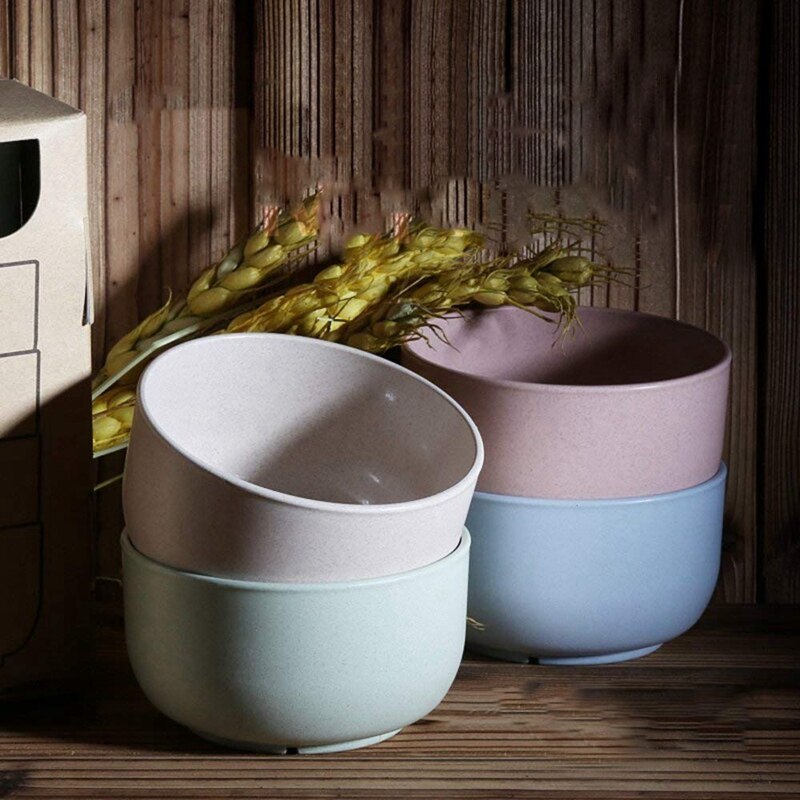 Healthy Kitchen Dinnerware Bowl Sets with Healthy Wheat Straw Dinner Plates Dinnerware Dishes Set