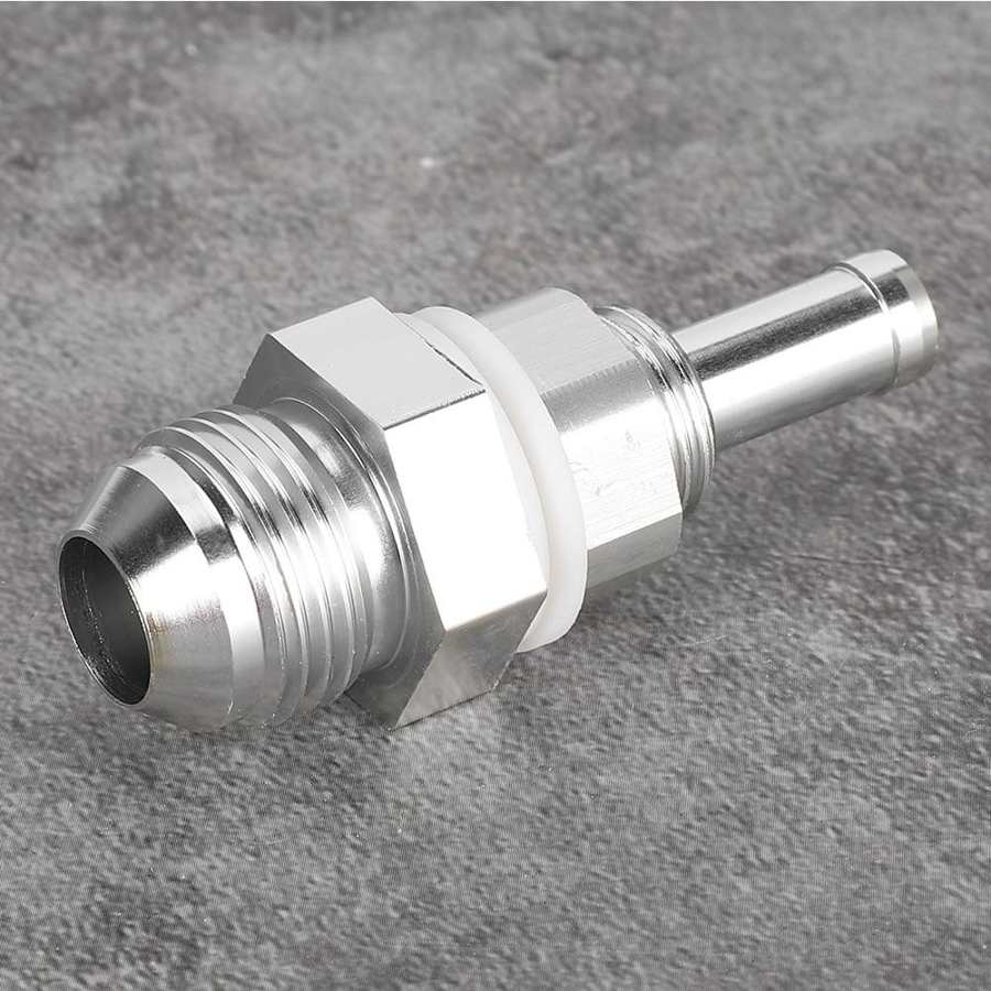 Fuel Systems Quick Connect Fitting AN8 3/8 Flare Bulkhead Hose Barb Aluminum Alloy Universal Fuel Tank Fitting Quick Connect