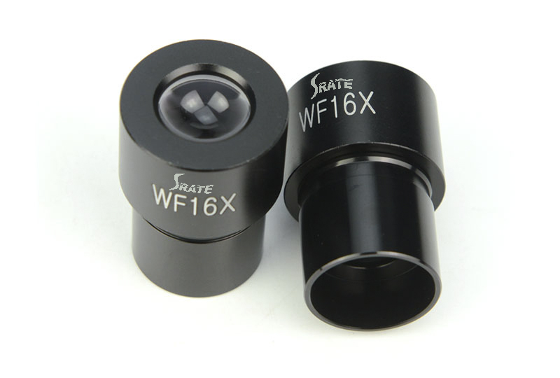 Srate 16X Wide Angle Eyepiece WF16X Biological Microscope Lens 23.2mm Mounting Size Optical apparatus and instruments
