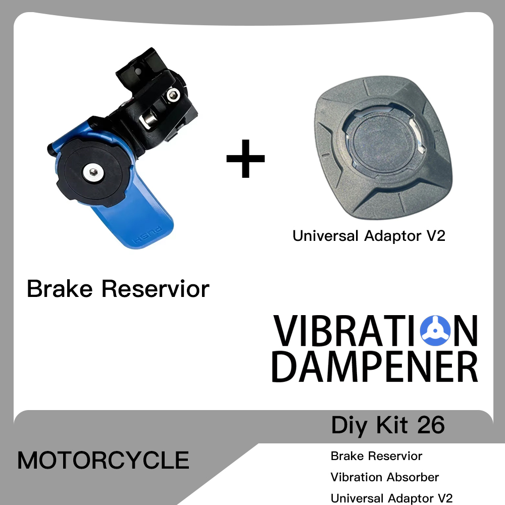 Motorcycle Handlebar Clamp Stem Fork Mount PRO Holder Phone Mount Vibration Dampener MAG Universal Adaptors Wireless Charger: PURPLE