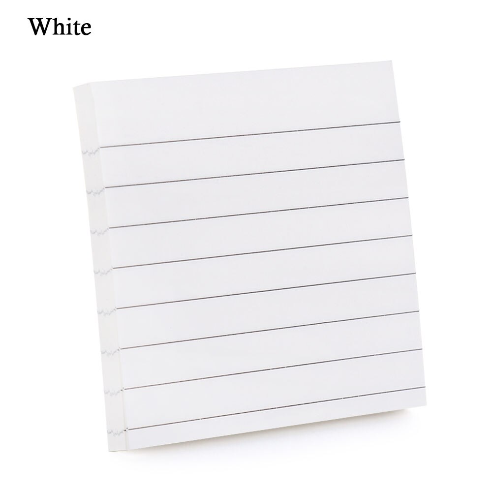 1PC About 80 Pages Office Sticky Notes Memo Pad Bookmark Memo Sticker Paper Adhesive Diary Marker Stationery: white