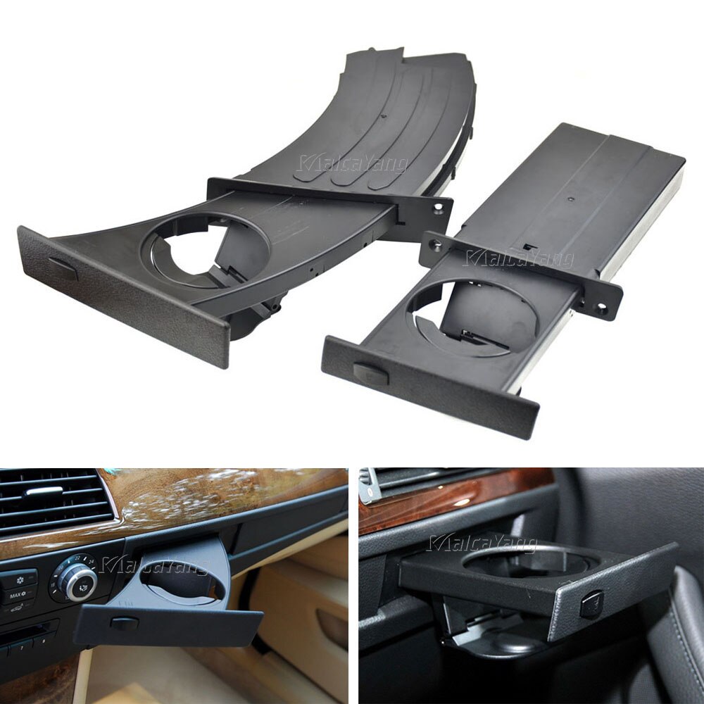 For BMW 5 Series E60 E61 M5 525i 528i 530i 535i 550i 2004 Car Front Center Console Water Cup Drink Holder 51459125622: Set
