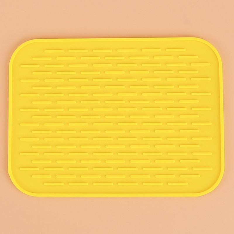 9 kolorów mata silikonowa naczynie robić zapiekania piekarnik podkładka termoizolacyjna pieczenie nieprzywierająca gruba podkładka maty akcesoria kuchenne: żółty