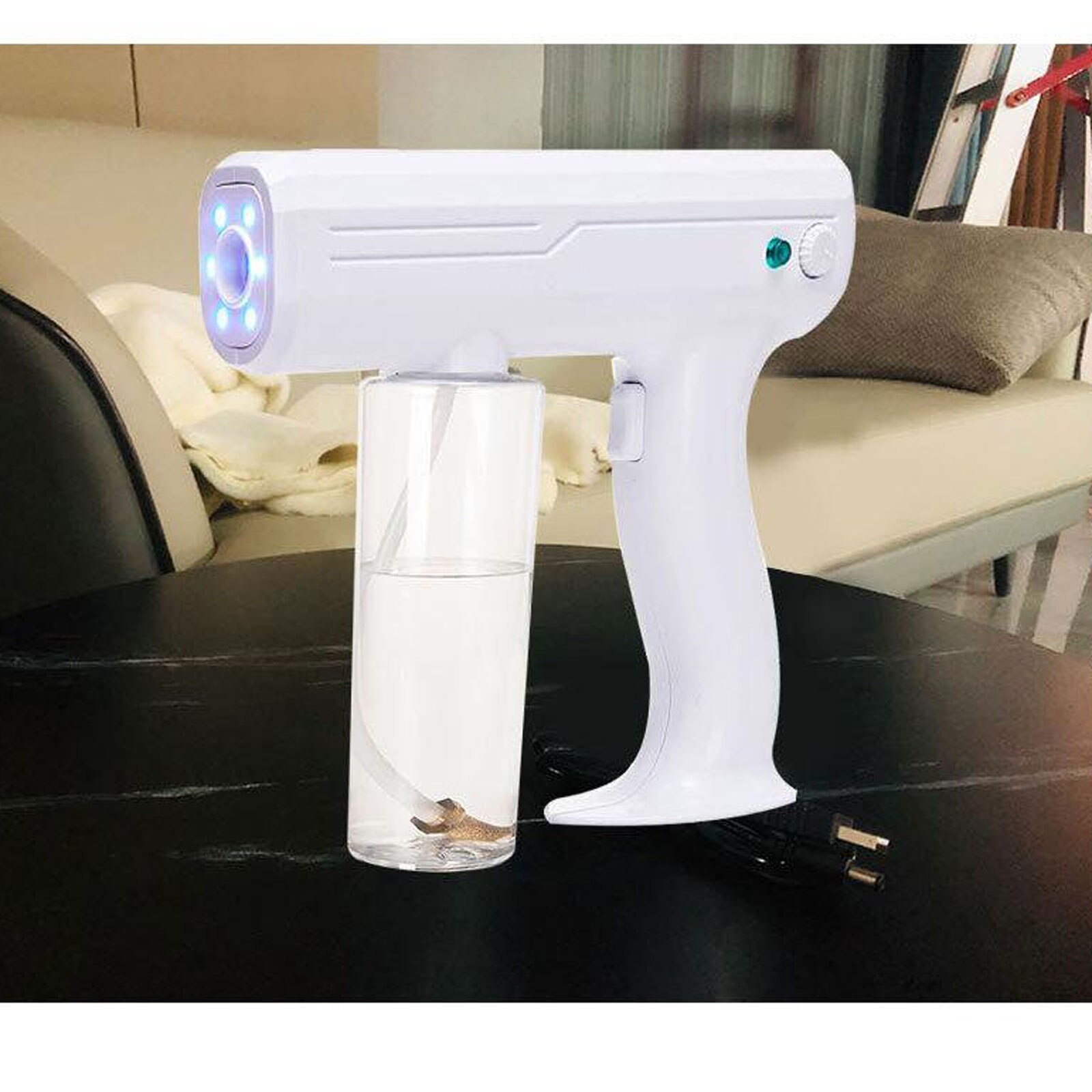 Cordless 10W Sanitizer Sprayer Blue Light Fogger Home Office