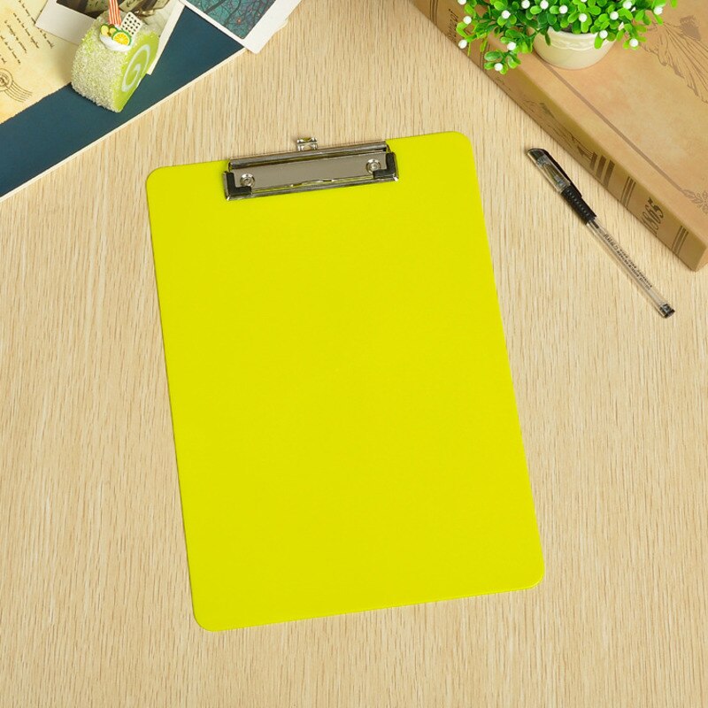 A4 1 Pc Plastic Writing Board Simple File Folder Office Word Pad Stationery Clip File Paper File Folder Holder School Supplies