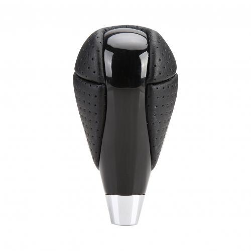 Carbon Fiber Black Faux Leather Gear Shift Knob Electroplating Gear Stick Level Suit for Toyota Lexus Mazda: Default Title