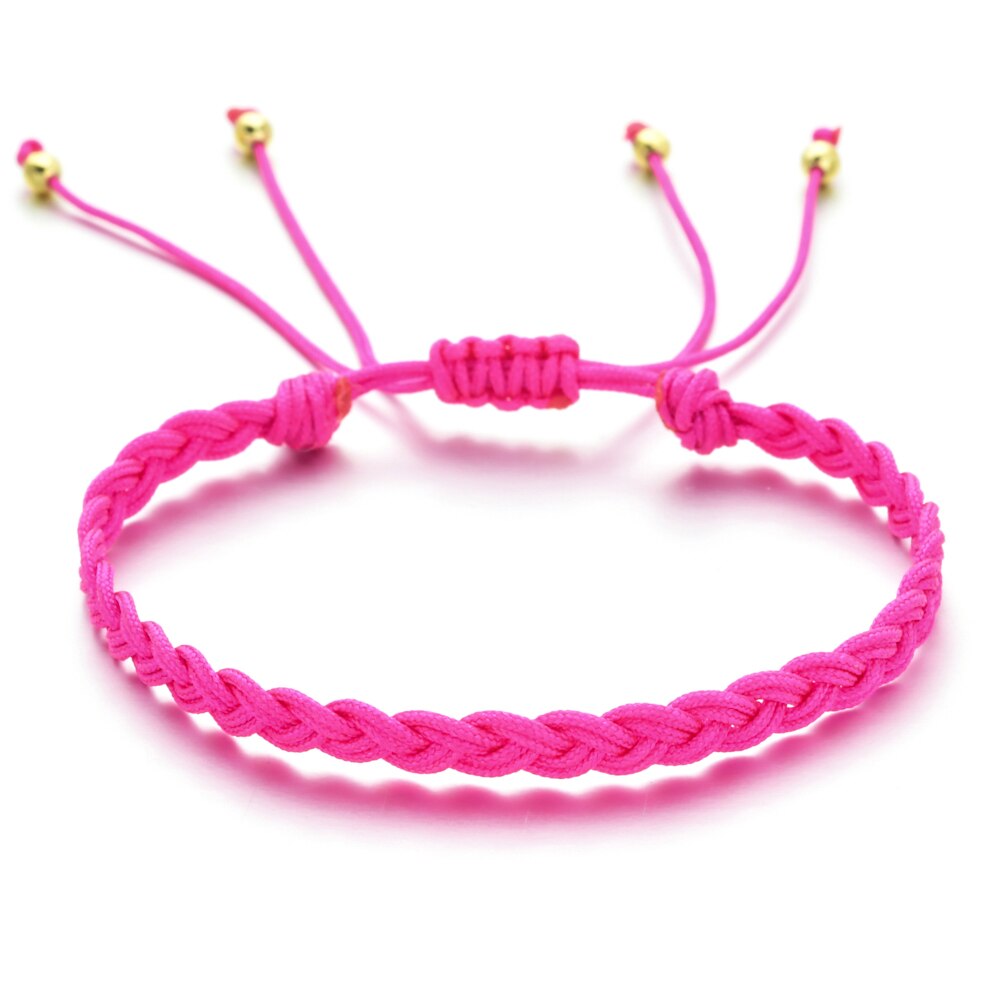 ZMZY Neue Einfache handgefertigt Seil Boho Gewinde Glück Seil Armbinde &Ampere; Armreifen Für Frauen Männer Freundschaft gewebte Regenbogen Armbinde: SL936