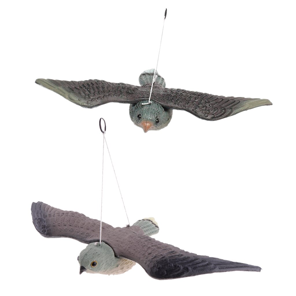 2pc żywe latający jastrząb strach na wróble wabik kontrola ptaków pielęgnacja ogrodu odstraszacz strach