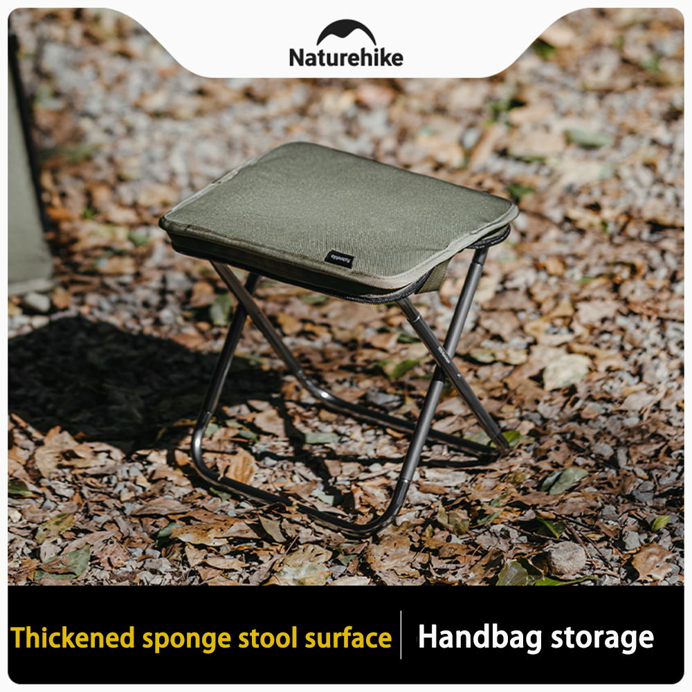 Ulkokäyttöön tarkoitettu sienijakkara, kokoontaitettava säilytystila, erittäin kevyt ja pieni, retkeilyvarusteet, jotka sopivat rannalla vaeltamiseen ja kalastukseen.