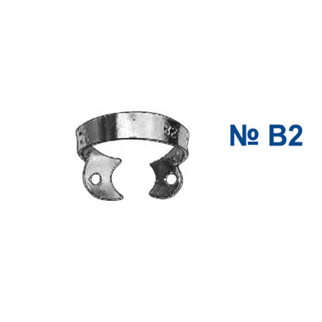 Morsetti per dighe in gomma dentale B1 B2 B3 B4 B5 B6 morsetto per Brinker per incisivi anteriori e morsetti per canini per forniture dentali: B2