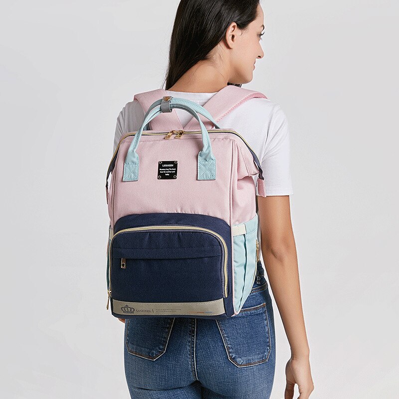 Lequeen — Sac à bandoulière tendance de créateur pour bébé, de maternité, à langer, de , accessoire de styliste, de grande capacité, à dos, sacoche de voyage, pour couches et soins