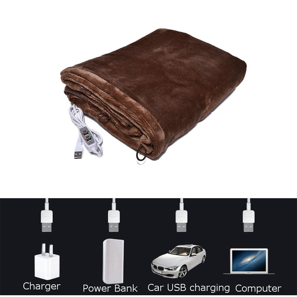 USB Heated Shawl Winter Warm Thermal Electric Heating Shoulder Blanket For Outdoor Camping Hiking Office And Sofa Use Warmer