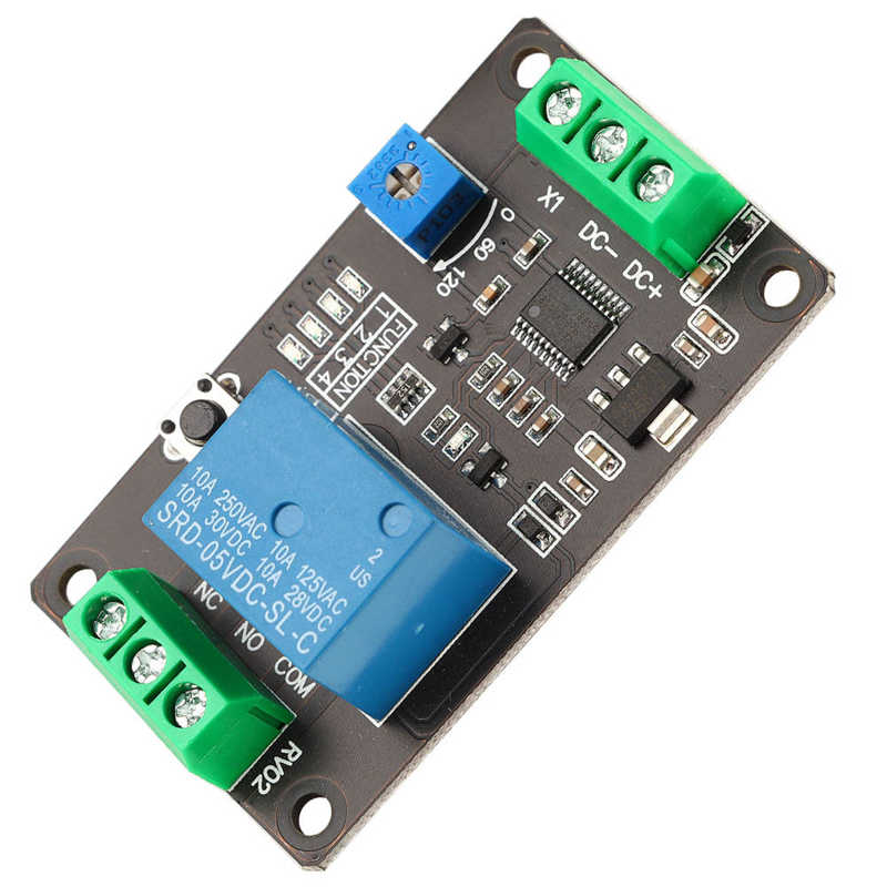 Dc 5V/12V/24V Delay Timer Relais Self Locking Vertraging Op Off Tijd Schakelaar Super 555 Timer