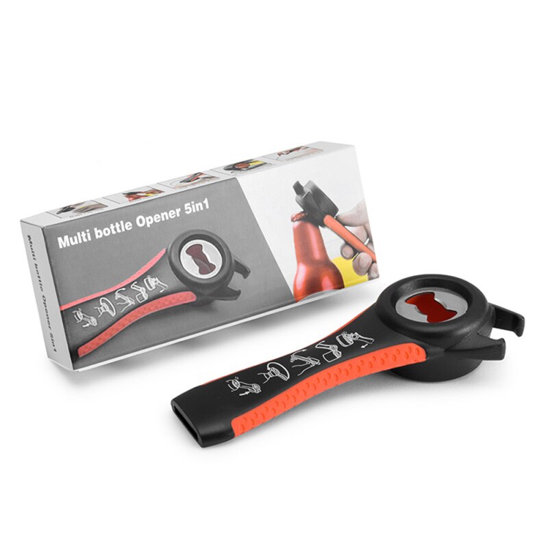 5 In 1 Multi Function Multi-function Stainless Steel Plastic Can Jar Bottle Open Can Opener Beer Good Kitchen Tool Tools