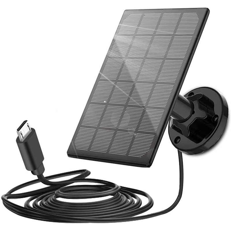 Zonnepaneel Wireless Outdoor Solar Security Camera Waterdicht Zonnepaneel Met Android Poort Kabel