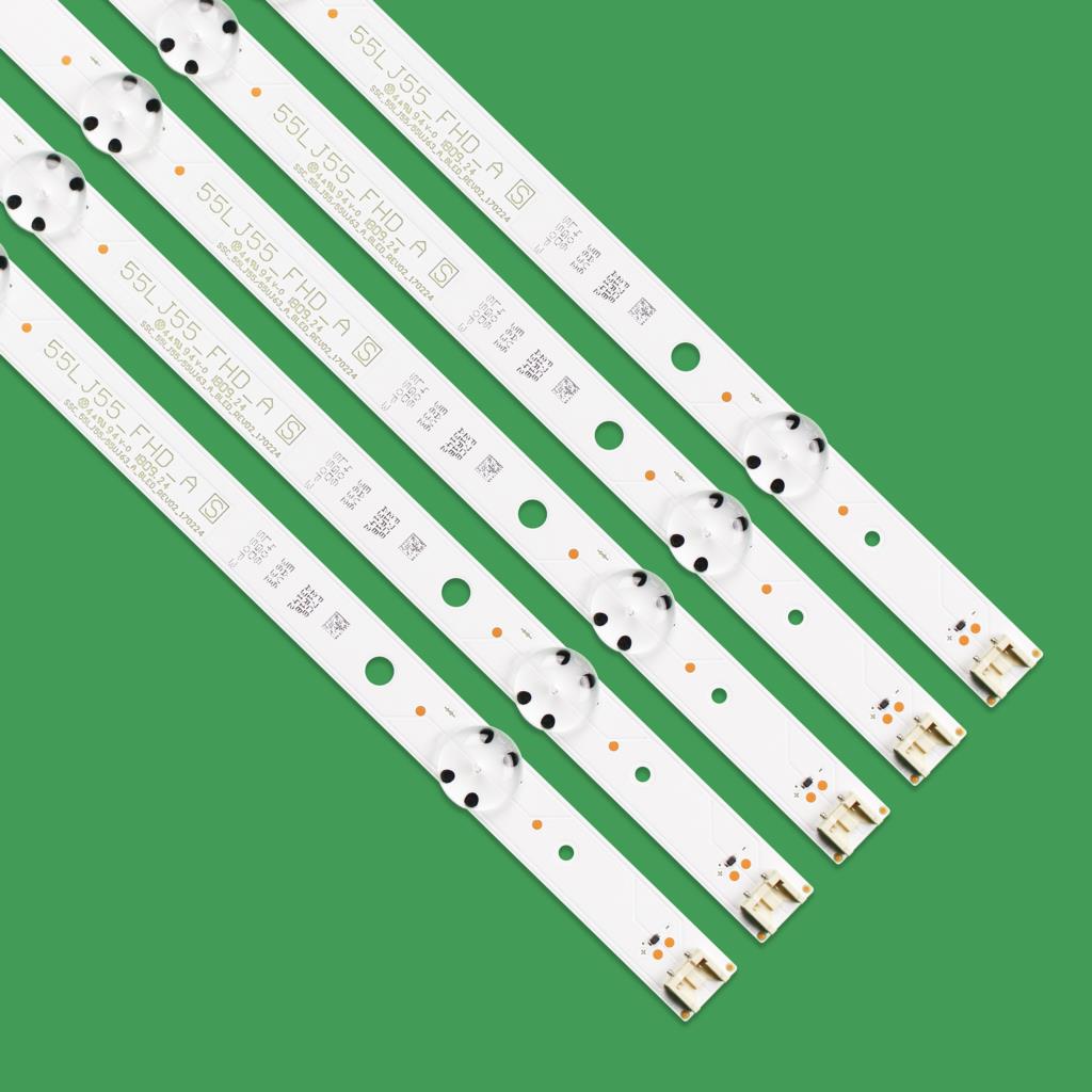 Led-hintergrundbeleuchtungsstreifen für  lg 55 uj 639v 55 uj 635t 55 uj 6350 55 uj 634t 55 uj 633t 55 uj 632t nc550 dgg-abfx 1 nc550 dgg-aafx 2 nc550 due-aafx 2