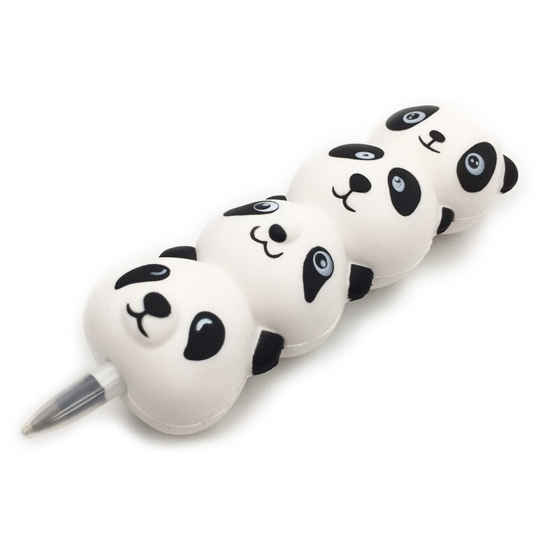 Squishy Pencil Sleeves Cute Panda Dango Dolls Lazy Cat Slow Rising Pen Cap Toppers Grip Scented Stress Relief Toy Ball pen: panda dango