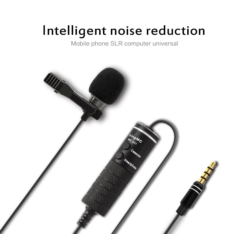 Mini 3.5mm Jack Microphone Stereo Mic For Recording Mobile Phone Studio Interview Microphone For PC Smartphone Camcorders