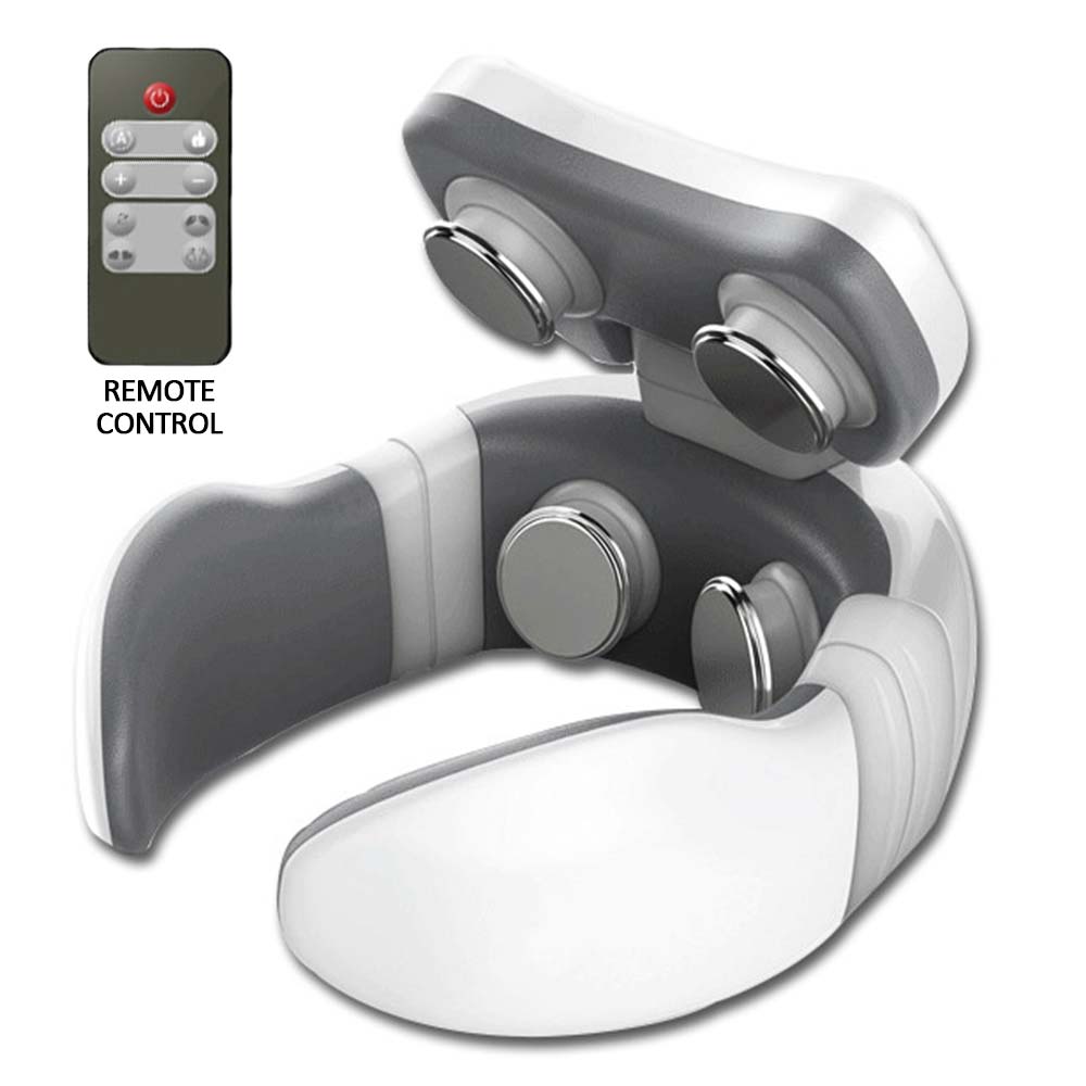 Elektrische 4D Clever Nacken Massagegerät 6 Kopf Puls Halswirbel Massagegerät Körper Entspannen Schmerzen Linderung die Gesundheit Pflege Massage Maschine Neue: Orange