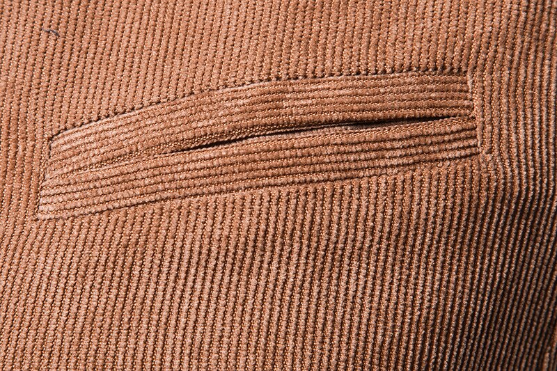 Corduroy pak vest heren herfst mouwloos vest heren slim fit zakelijk bruiloft smoking vest voor heren xxl