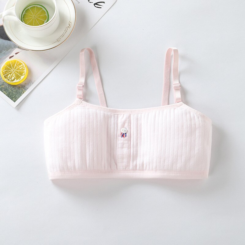 Teenager Bra Seamless Bras for Girls Underwear Bralette Vest Top Teenage Girls Clothing 14 16 Teen Underwear Puberty Girls Bras: Pink