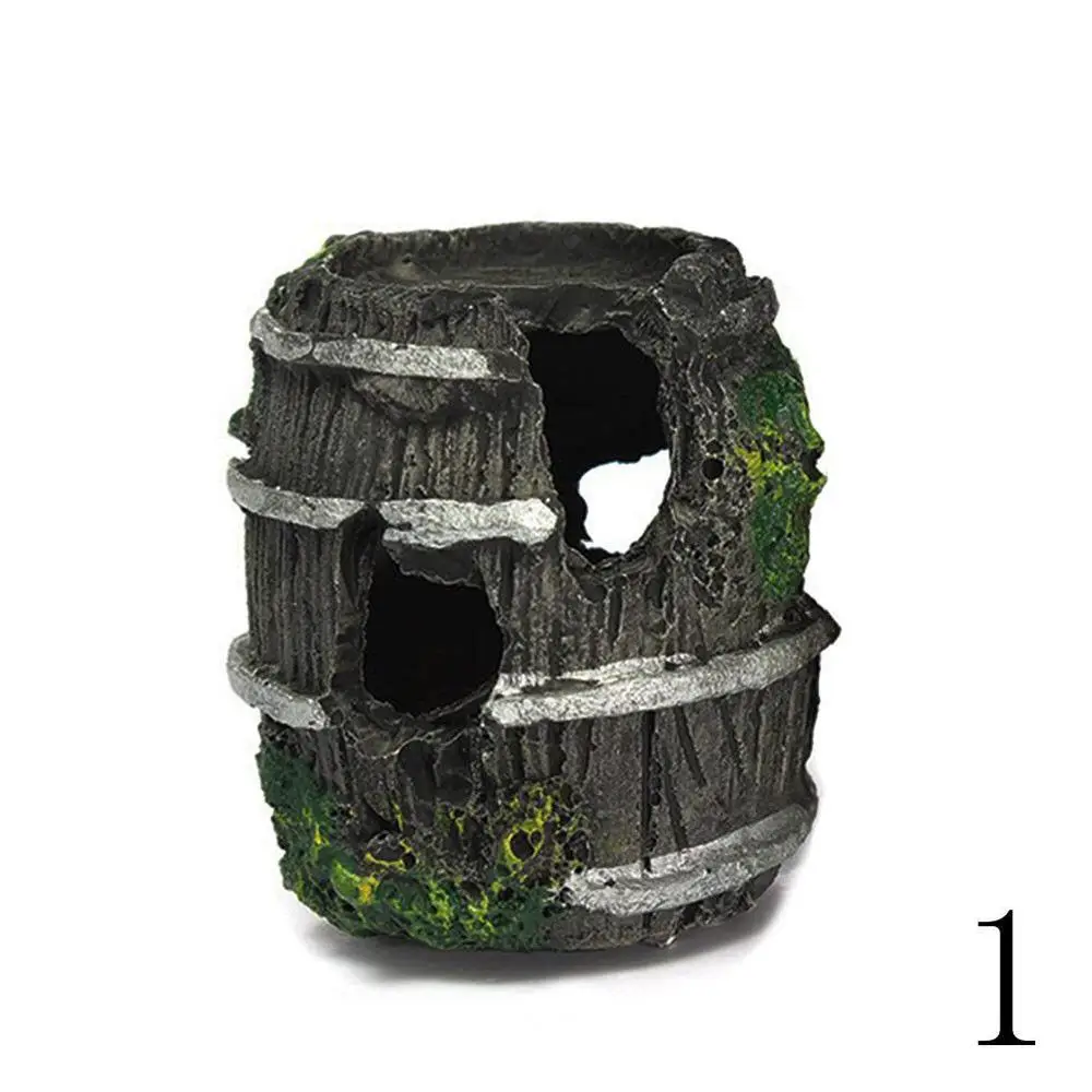 Aquariumapparatuur Accessoire Glas Aquarium Landschapsarchitectuur Decoratie Hars Ambachten Kunstmatige Antieke Landschapsarchitectuur Decorbenodigdheden: Black