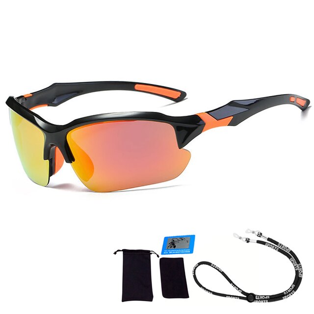 Lunettes de soleil polarisées classiques pour homme, verres solaires pour la conduite, le Camping, la randonnée et la pêche, UV400, 2022: Orange