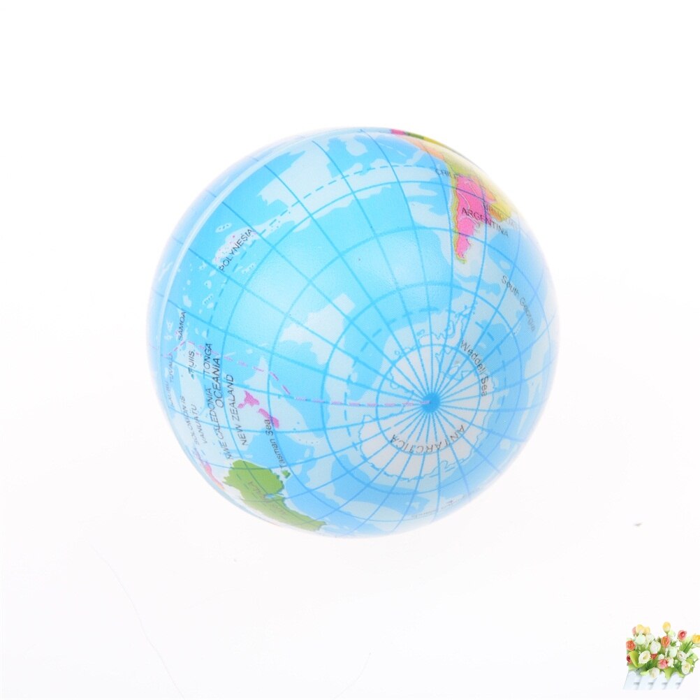 1pcs Relief World Map Foam Ball Atlas Globe Palm Ball Planet Earth squeeze oyuncak gadgets squeeze antistress Stress