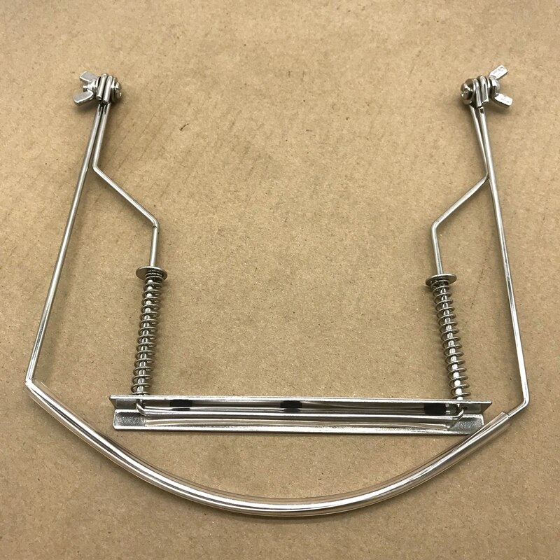 Harmonika halsholder 10 huller blues harpe mund orgel stativ harmonisk stativ -sølv